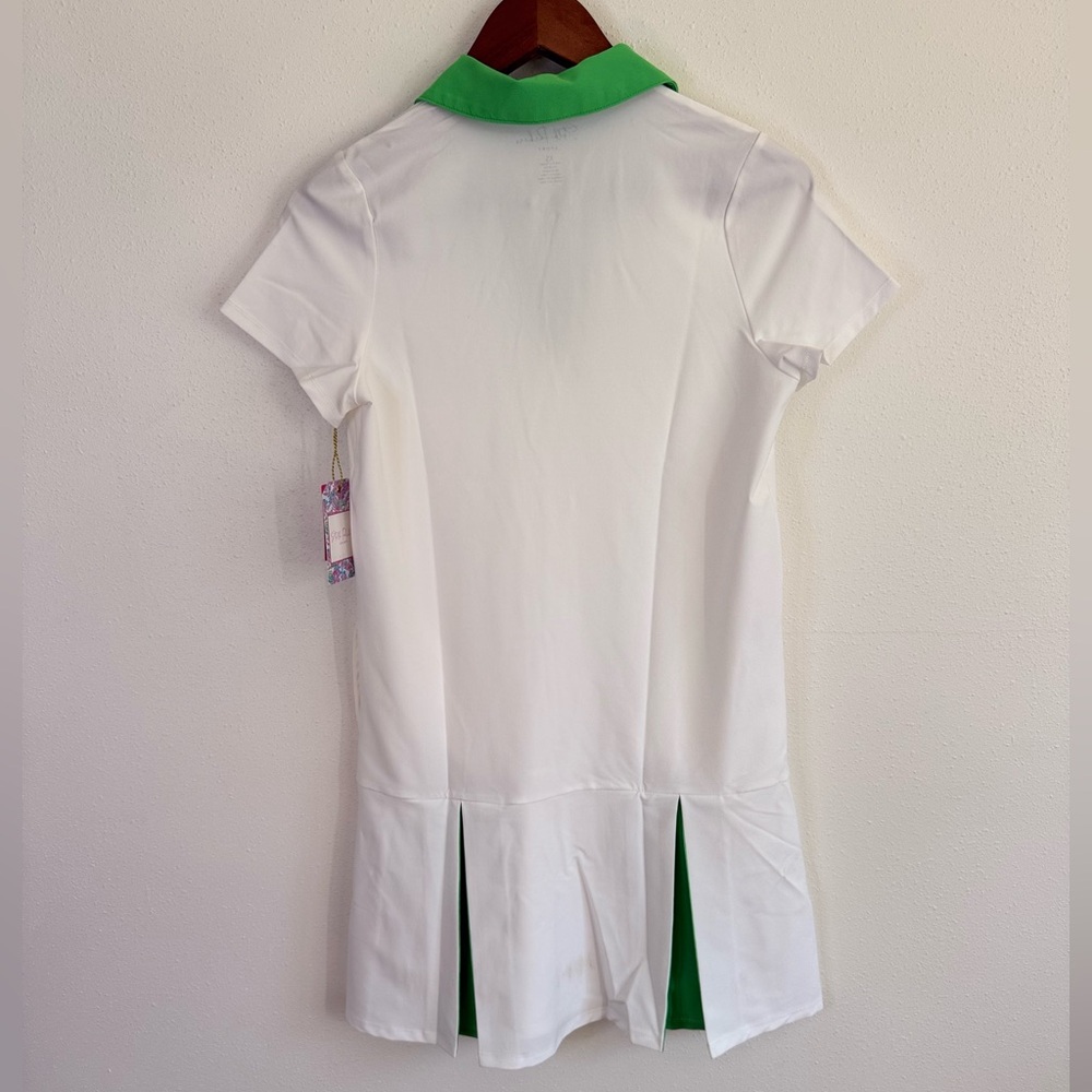 Stella Parker Sport Golf Dress XS White Green Tennis UPF 50 NWT - Picture 8 of 10